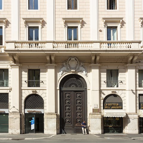 Stay in a lovingly restored nineteenth century palazzo building in the historic Centro Storico district