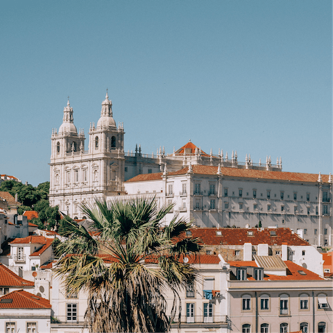 Explore Alfama, the historic heart of Lisbon, just a ten-minute walk away