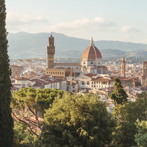 Take the short drive into Florence and visit the famous Uffizi Gallery 