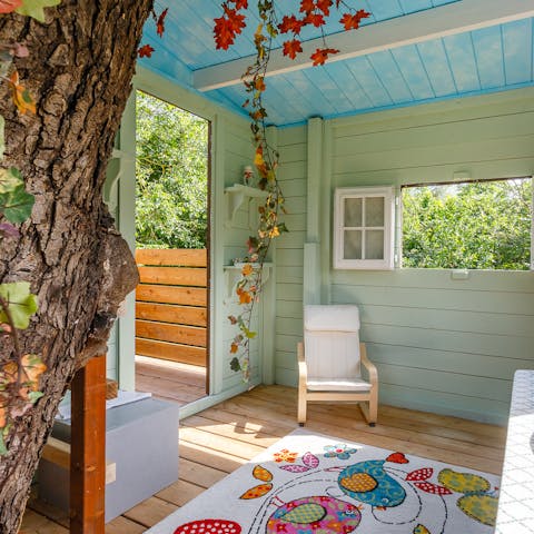 Escape to the treehouse with a book