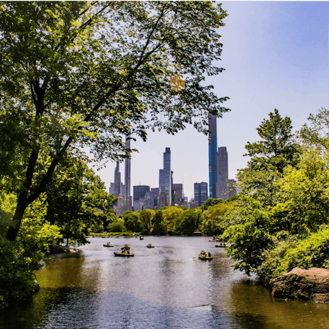 Enjoy a leafy stroll around Central Park, a must-visit in NYC