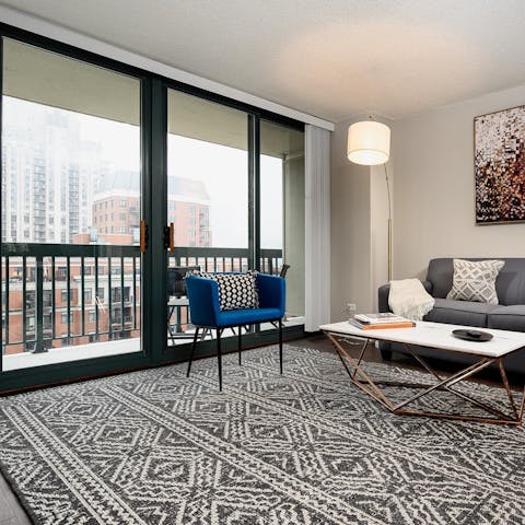 Sit with a slice of your own skyline view