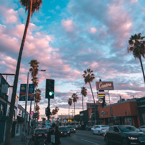 Drive down the Sunset Strip and peruse the boutiques