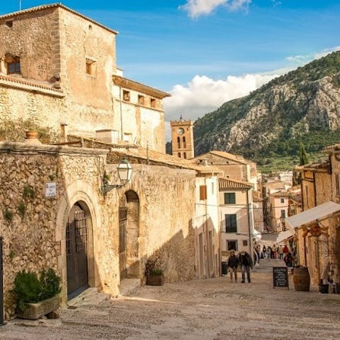 Stroll the historic streets of Pollença – a short drive away