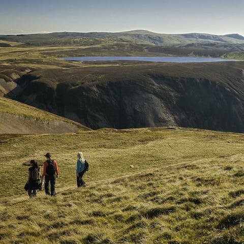 Head out for a hike in Snowdonia National Park – you're just a fifteen-minute drive from its border