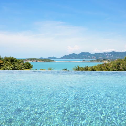 Feel inspired by the mesmerising views whilst swimming in the pool