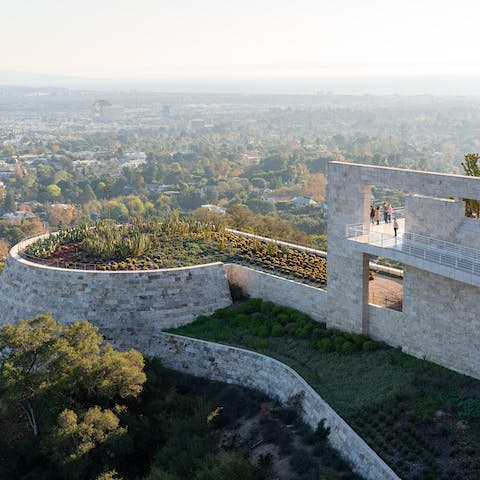 Visit the awe-inspiring Getty Center for world-famous art and sweeping city views