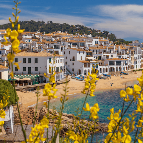 Take a five-minute stroll to Calella de Palafrugell to enjoy the town's quaint tapas and wine bars