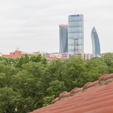 Admire the stunning cityscape from your own balcony