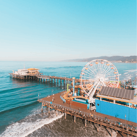Stroll down to Santa Monica's iconic pier for some fun in the sun