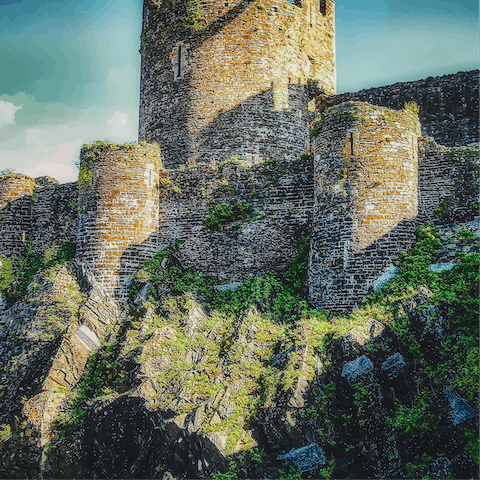 Head to the ruins of Llansteffan Castle, just a short walk away