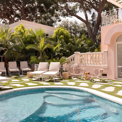 Spend a leisurely afternoon relaxing by the shared pool