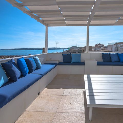 Admire stunning sea views from the terrace