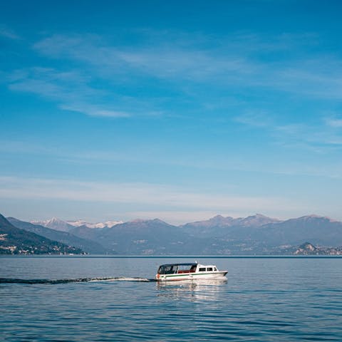 Explore the shores of Lake Como, a short stroll away