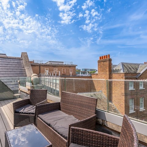 Relax on the balcony with your morning coffee on the sunny days