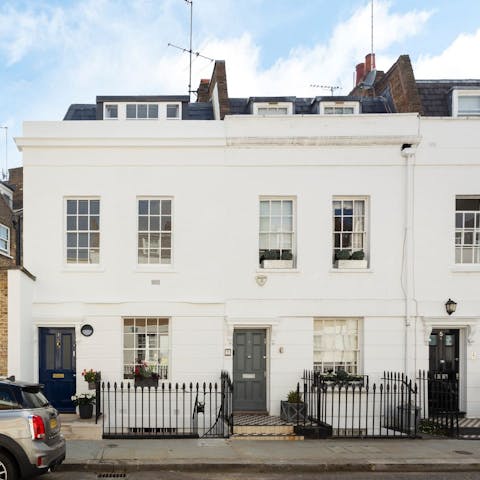Stay in a typical Chelsea townhouse down a quiet residential street