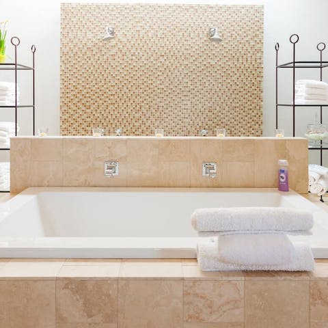 Relax in your very own spa, in this gorgeous master bathroom suite