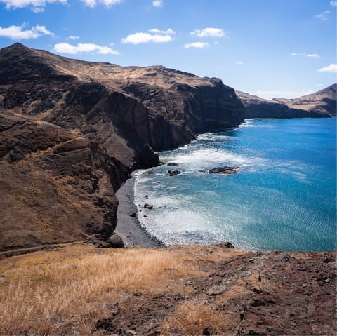 Make the 15-minute drive to Medeira's dramatic North Coast near São Vicente 