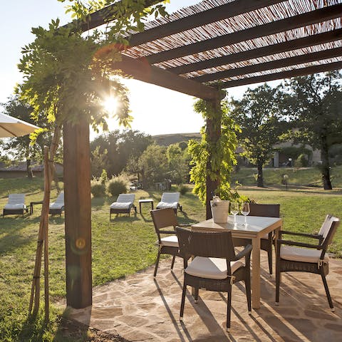 Cook on the stone barbecue and dine alfresco – each cottage has its own outdoor space