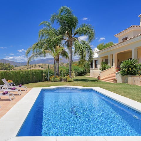 Start the day with a refreshing dip in the outdoor pool