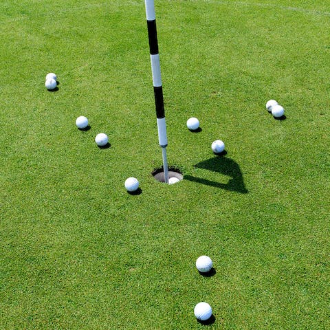 Practise your swing at the nearby Mijas Golf Course