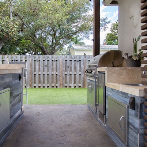 Cook up a storm in the outdoor kitchen