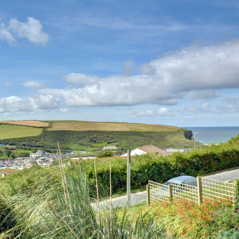 Take in the view over Beacon Cove and the North Atlantic from the terrace