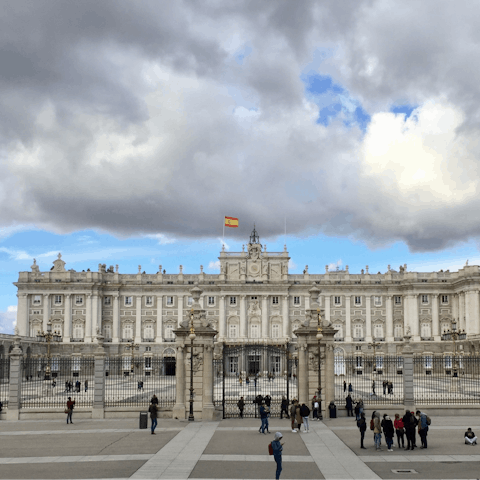 Admire the official residence of the Spanish royal family, The Royal Palace of Madrid