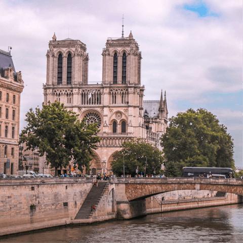 Stay in the 5th arrondissement, a quick stroll from Notre Dame