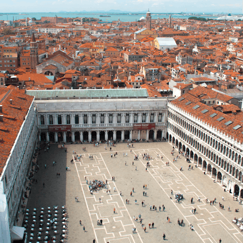 Go for a coffee in Piazza San Marco, a ten-minute stroll from home