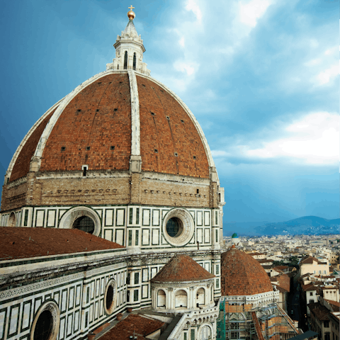 Walk to the Cathedral of Santa Maria del Fiore, only minutes away