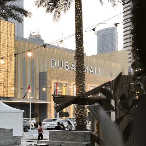Visit Dubai Mall, linked to the apartment building