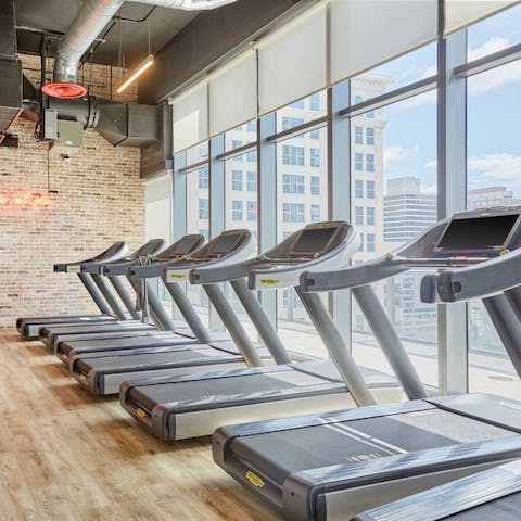Clock up some miles on the treadmills if you have energy left after all that sightseeing in Downtown Fort Lauderdale