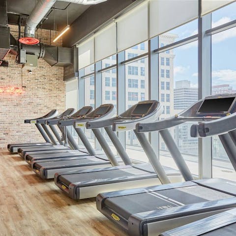 Clock up some miles on the treadmills if you have energy left after all that sightseeing in Downtown Fort Lauderdale