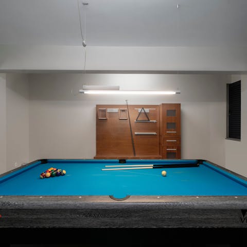 Head down to the games room for a long session on the pool table