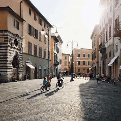 Enjoy a leisurely stroll around the streets of Pistoia with a gelato in hand