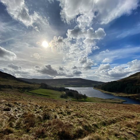 Take a thirteen-minute drive to the lakes and valleys of the Peak District National Park