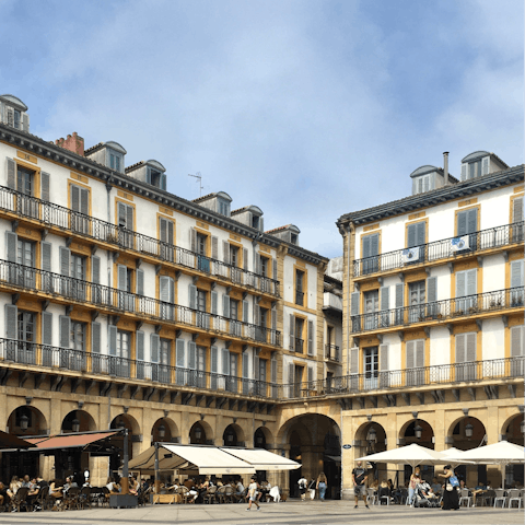 Meander through the city's Old Town and admire the traditional Basque architecture