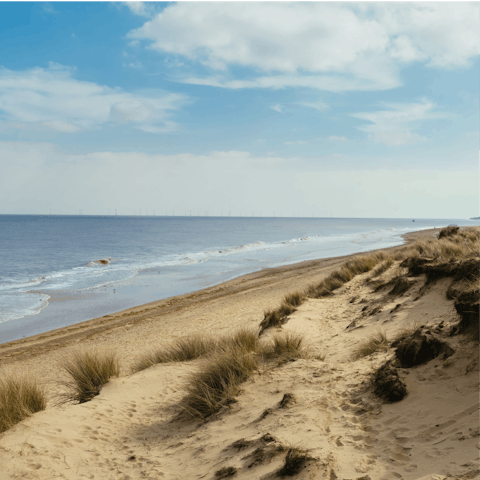 Stroll the Norfolk coastline, within easy reach of the cottage