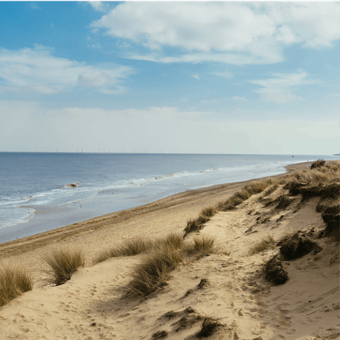 Stroll the Norfolk coastline, within easy reach of the cottage