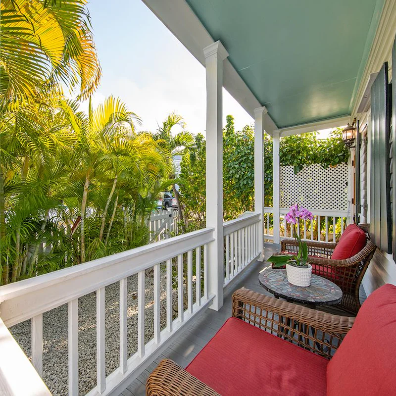 Sit back and relax with a cup of Joe on your peaceful porch