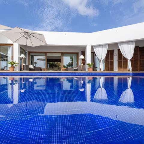 Slip into the private pool for a refreshing swim