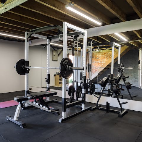 Stay active from the comfort of your private gym