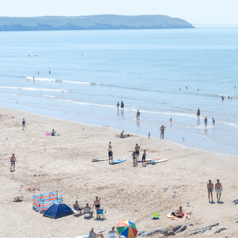 Grab your bucket and spade and head for St Mawes beach and harbour (five minutes away on foot)