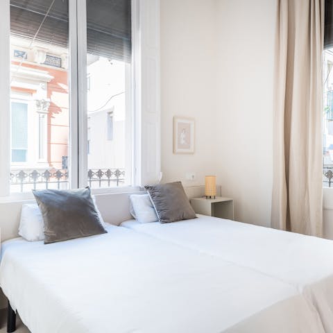 Wake up in the comfortable bedrooms feeling rested and ready for another day of Barcelona sightseeing
