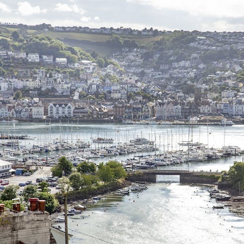Catch a ferry over to Dartmouth in fifteen minutes and wander about the hillside town