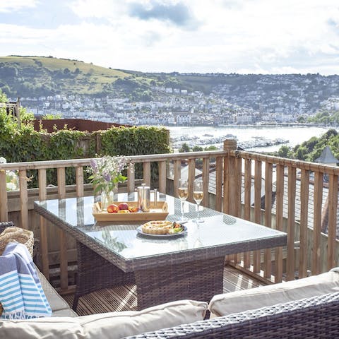 Gather everybody together on the terrace and marvel at the views