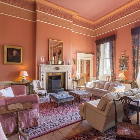 Make yourself at home in the cosy sitting rooms
