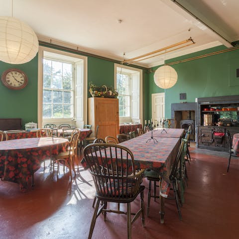 Host a big dinner in the huge dining room