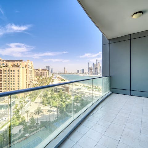 Start mornings with a mimosa on the sea-facing balcony